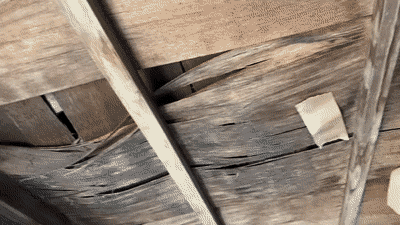 散水調査で雨漏りする瞬間の動画